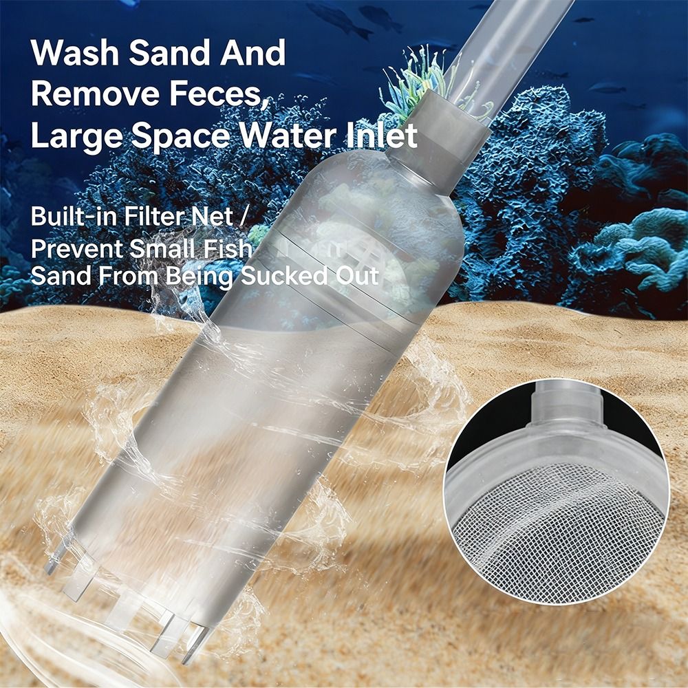Marine Aquarium Water Change - Nuova Pompa Sifone per Pulizia Acquario,