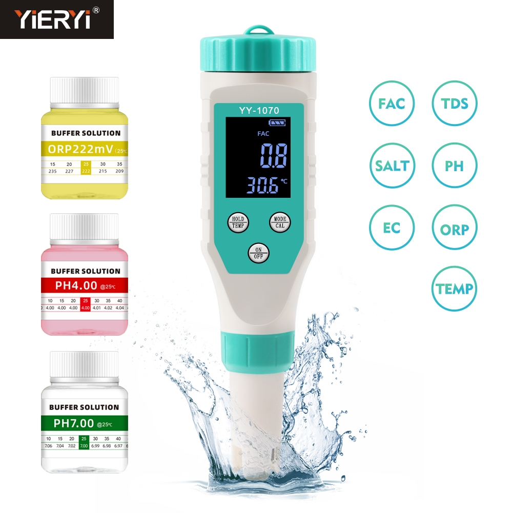 Digital PH/cloro/ORP/EC/TDS/sa - Marine Aquarium Water Testing recensione e prezzo